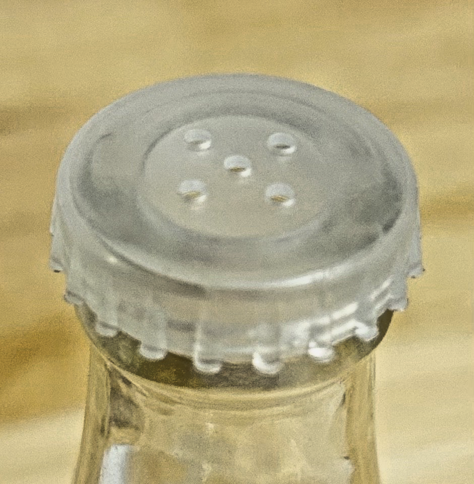 Vintage Pepsi Cola Mini Glass Shaker Advertising Novelty Bottle w/ Lid