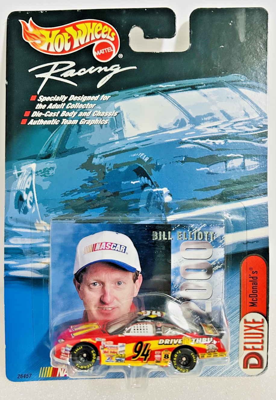 Hot Wheels Racing Deluxe Bill Elliott #94 McDonalds NASCAR 1/64 MOC