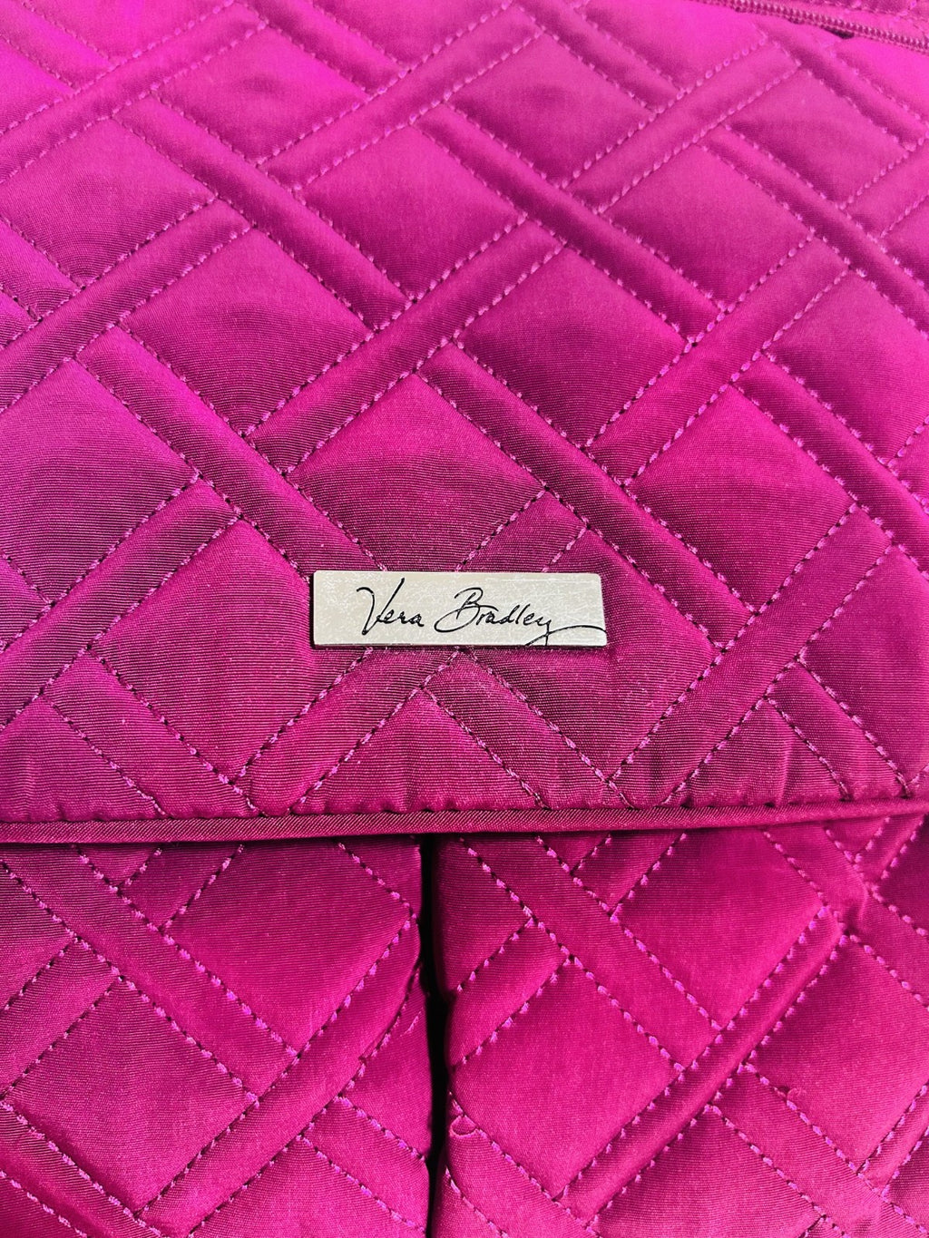 Vera Bradley Magenta Quilted Crossbody Shoulder Bag Pink