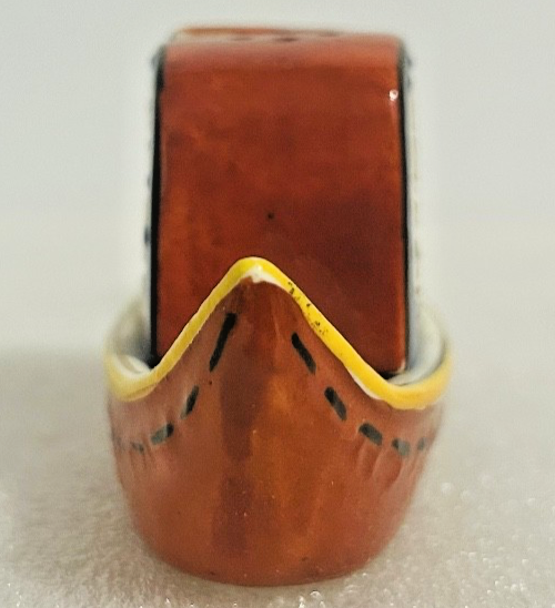 Occupied Japan MEIKO Gondola Boat Salt Pepper Shakers Vintage Ceramic