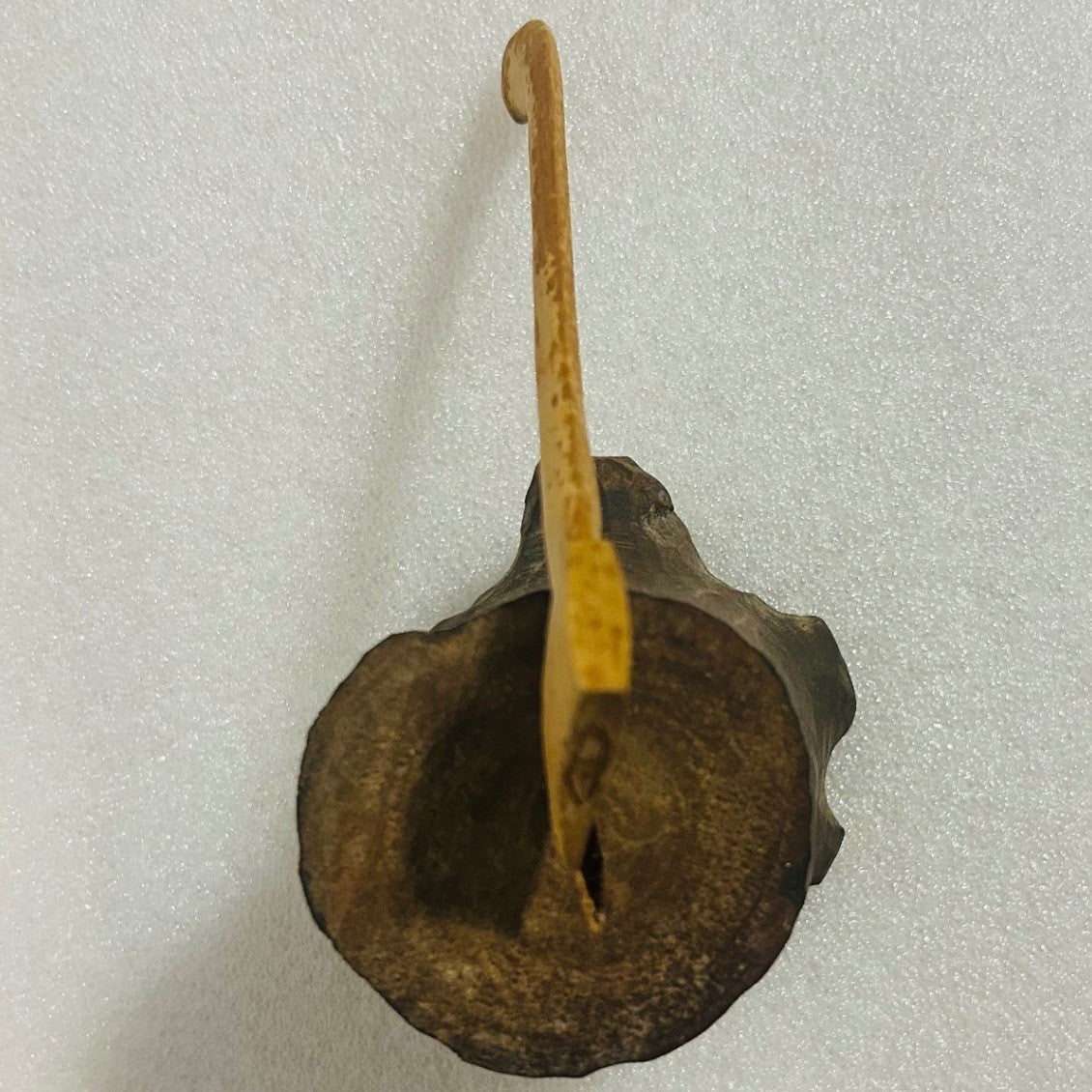 Hand Carved Wood Axe and Tree Stump Desk Decor Miniature Collectible