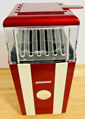 EGOHNE Red & White Air Popcorn Maker Retro Style Hot Corn Popper Tested