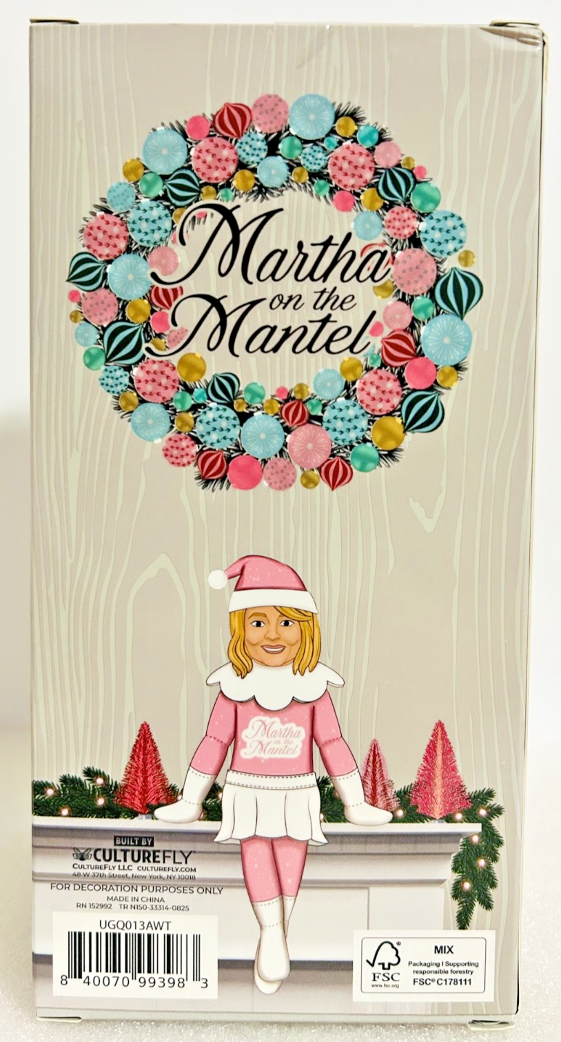 Martha on the Mantel Christmas Bobblehead Figure CultureFly Holiday Decor