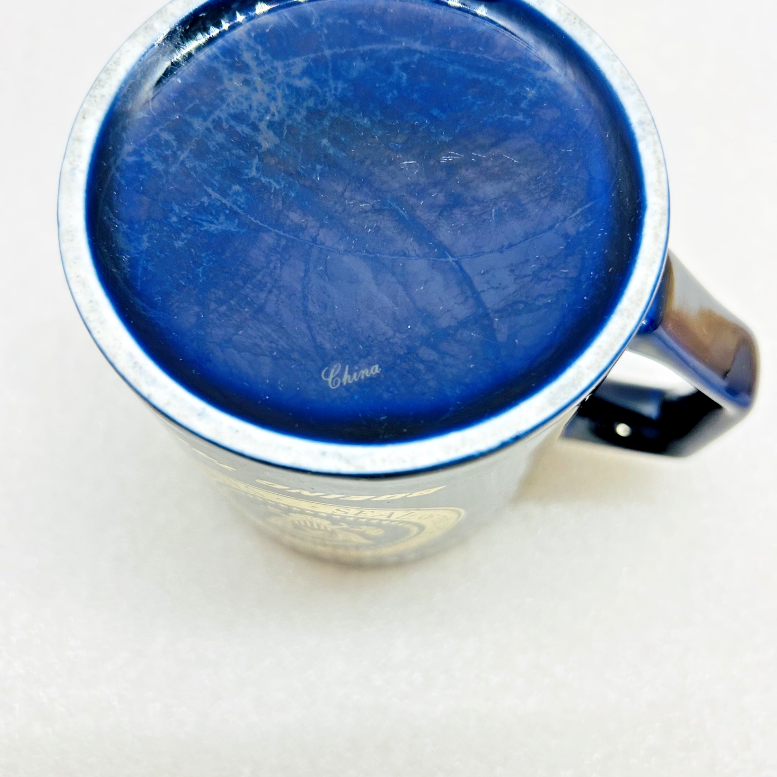 Air Force One Presidential Seal Boeing 747 Coffee Mug Navy Gold