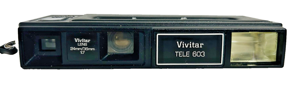 Vivitar Tele 603 35mm Film Camera w/ Case Strap Vintage Untested