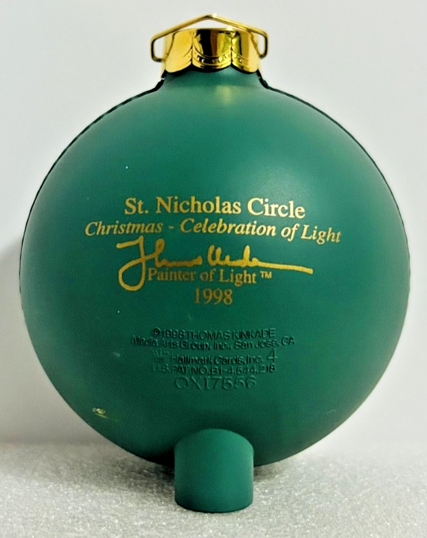 Hallmark 1998 St Nicholas Circle Kinkade Magic Lighted Ornament