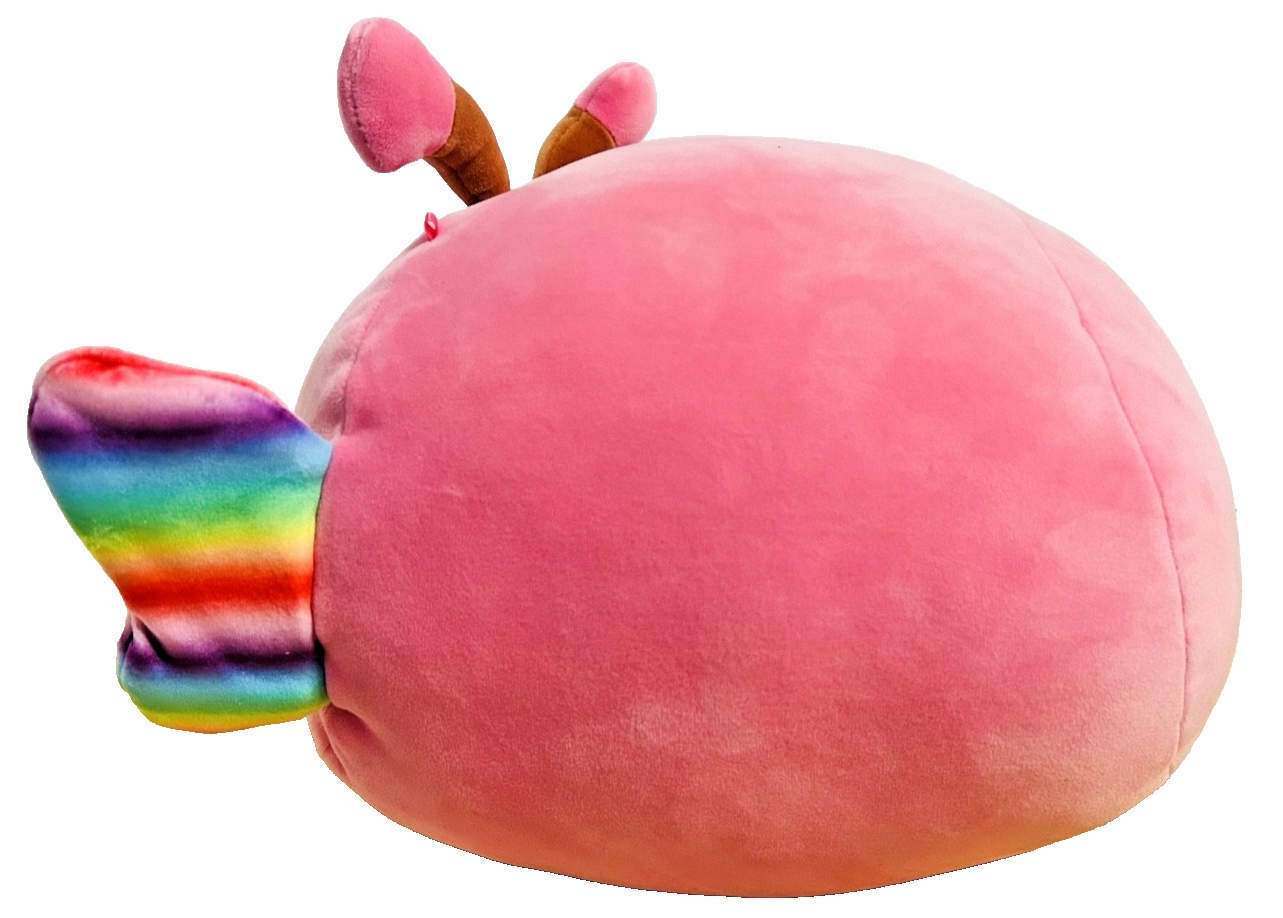 Squishmallows Stackable Pink Axolotl Plush Rainbow Gills Jazwares 16”