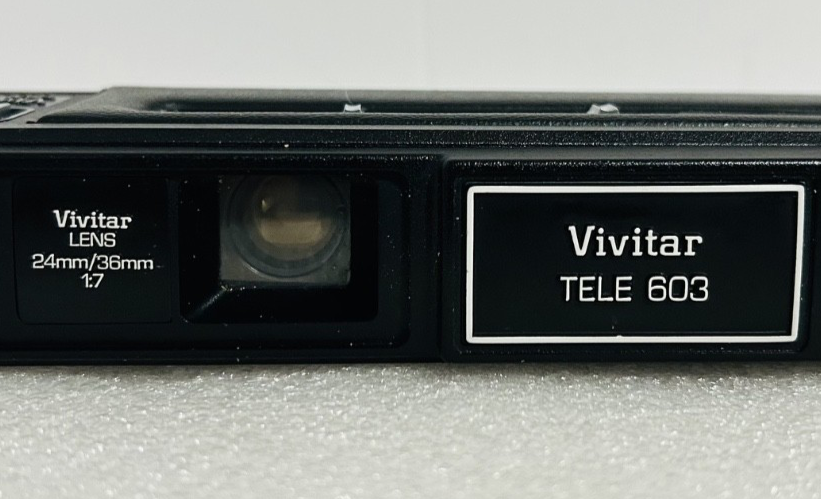 Vivitar Tele 603 35mm Film Camera w/ Case Strap Vintage Untested