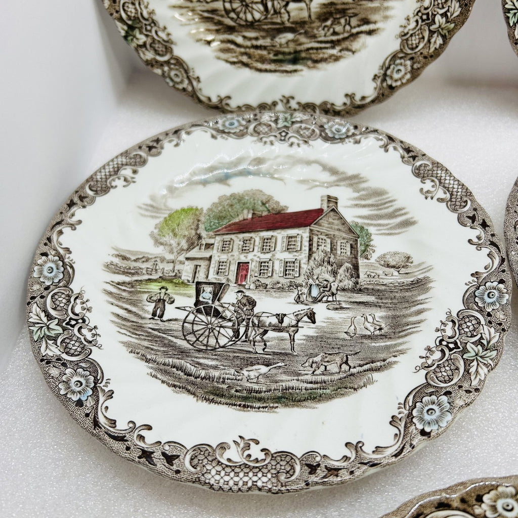 Johnson Brothers Heritage Hall Pennsylvania Fieldstone Salad Plates Set of 5