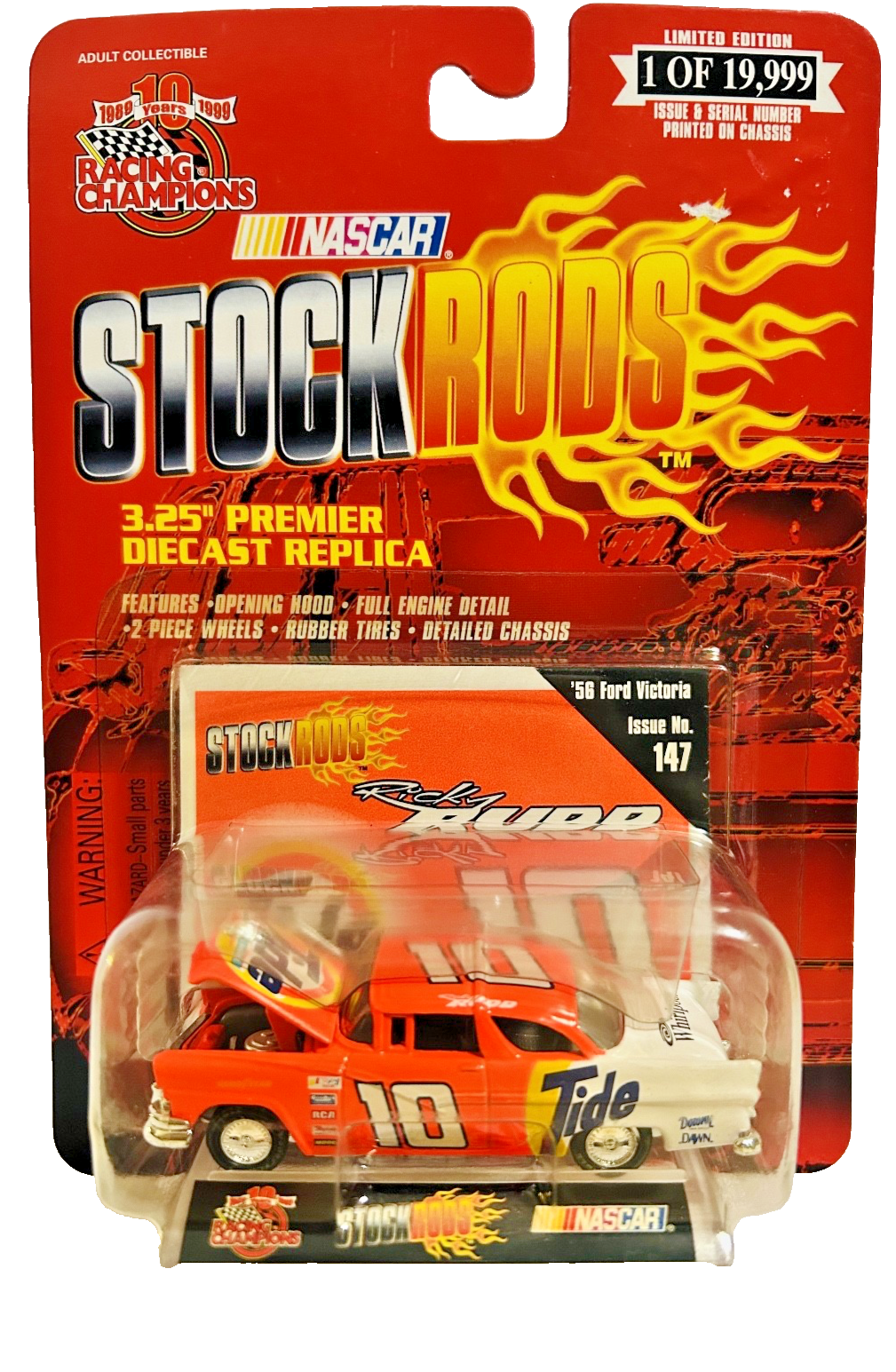 Racing Champions Stock Rods Ricky Rudd #10 Tide ’56 Ford Victoria MIP