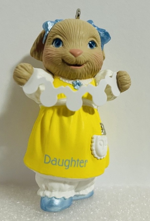 Hallmark Keepsake Daughter Easter Ornament 1994 Bunny Rabbit