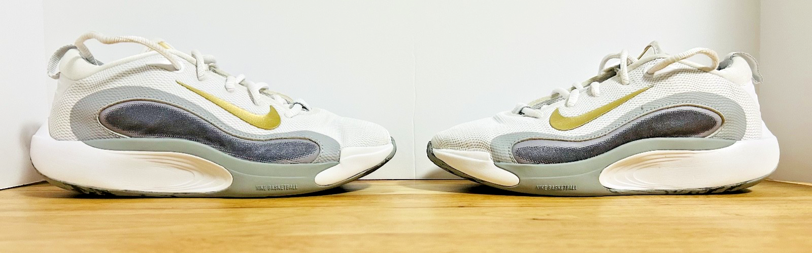 Nike Fly.By Basketball Shoes White Gold ISOFLY Youth 5Y FN4384-100