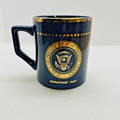 Air Force One Presidential Seal Boeing 747 Coffee Mug Navy Gold
