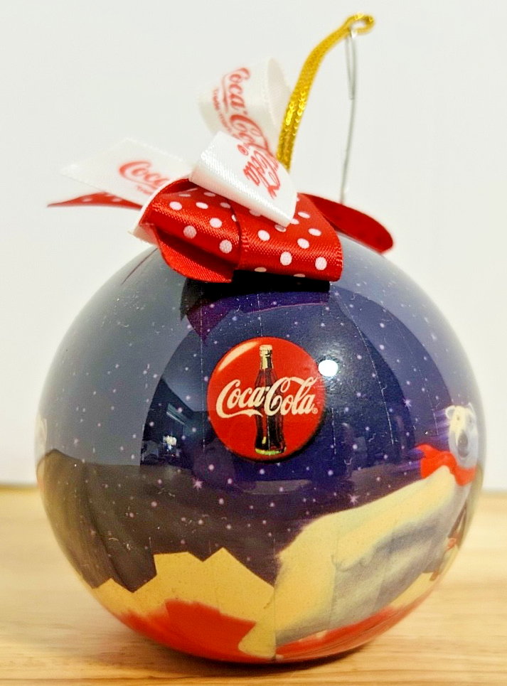 Vintage Coca-Cola Polar Bear Christmas Ornament in Original Box