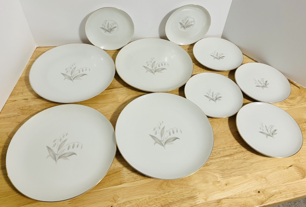 Kaysons Fine China Golden Rhapsody 10-Pc Plate Set Gold Trim Japan