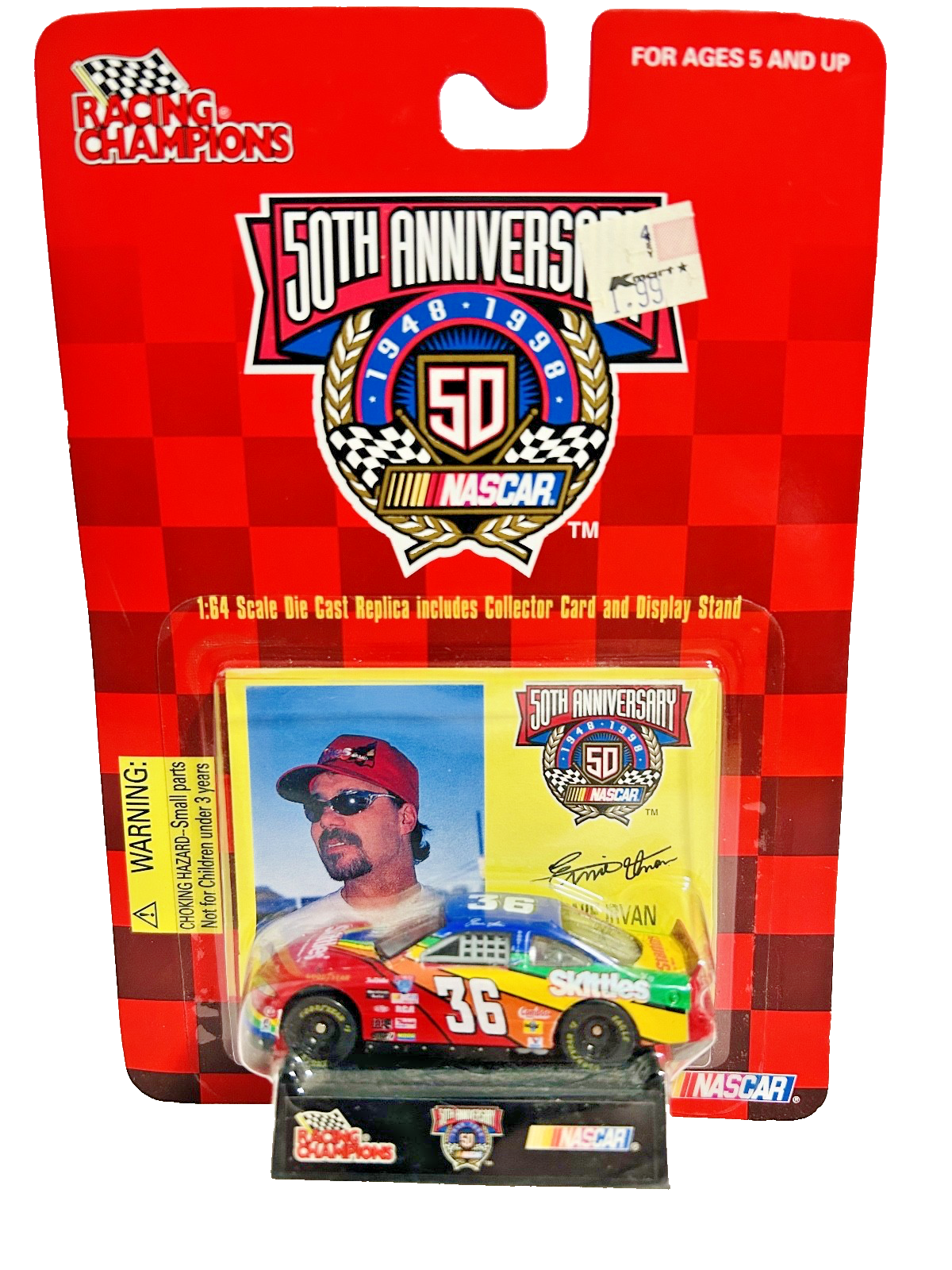 Racing Champions NASCAR 50th Anniversary #36 Skittles Ernie Irvan Diecast