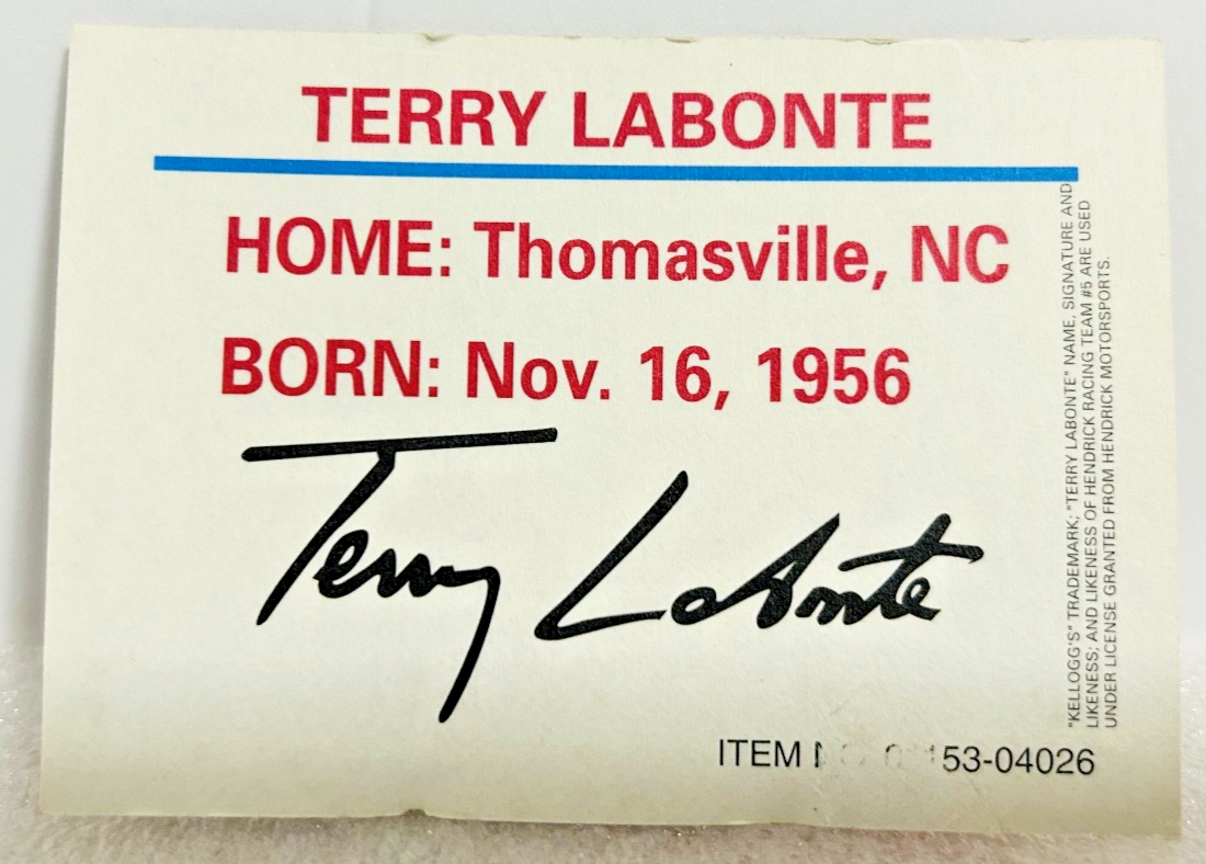 Racing Champions Terry Labonte #5 Kellogg’s Monte Carlo w/ Card