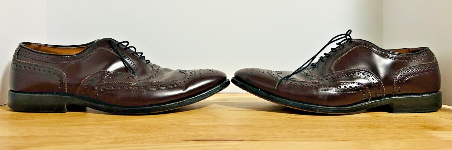 Allen Edmonds McAllister Burgundy Wingtip Oxfords Men's 10.5D USA