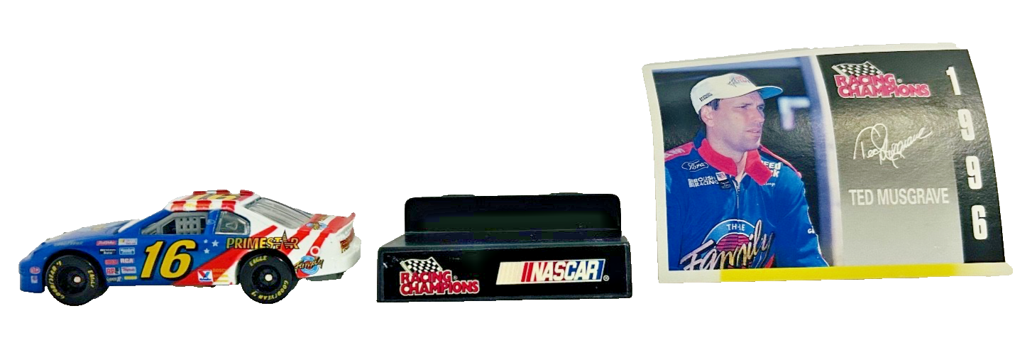 Ted Musgrave #16 NASCAR Racing Champions Diecast w/ Autograph Card 1996