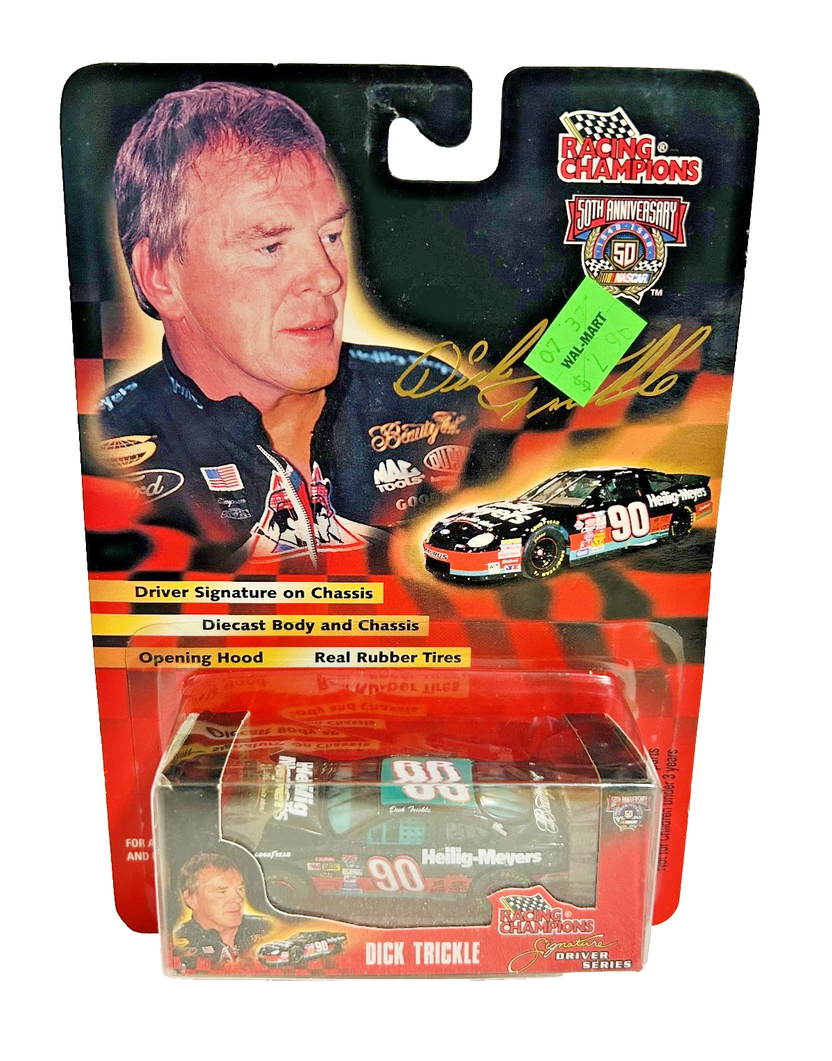 Racing Champions 1:64 Dick Trickle #90 Heilig-Meyers NASCAR Diecast NIP
