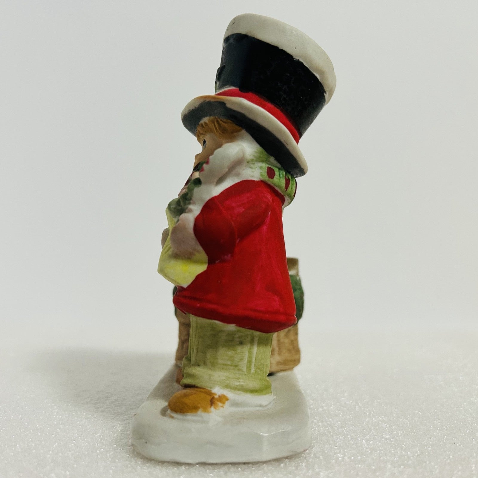 Vintage 1978 Jasco Christmas Luvkins #10 Porcelain Boy Candle Holder