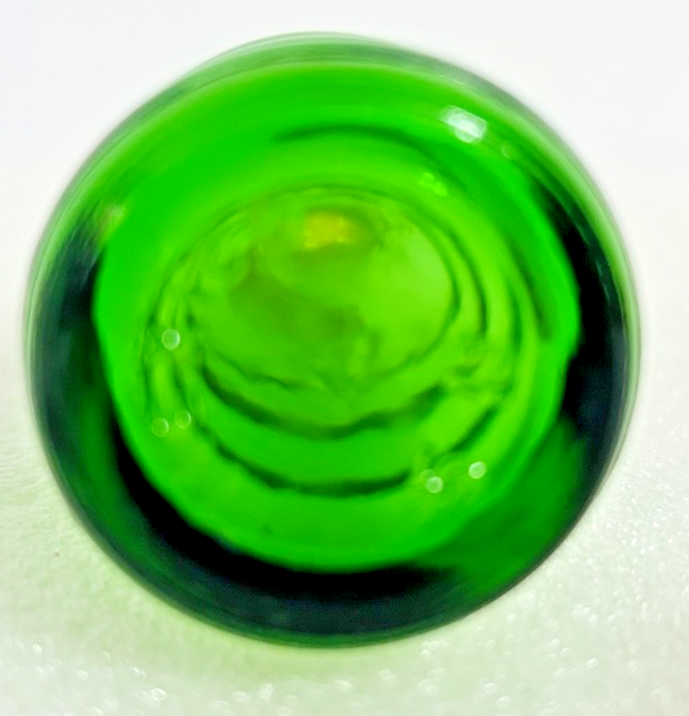 Vintage Squirt Soda Bottle Shaker Green Glass Yellow Lid Advertising