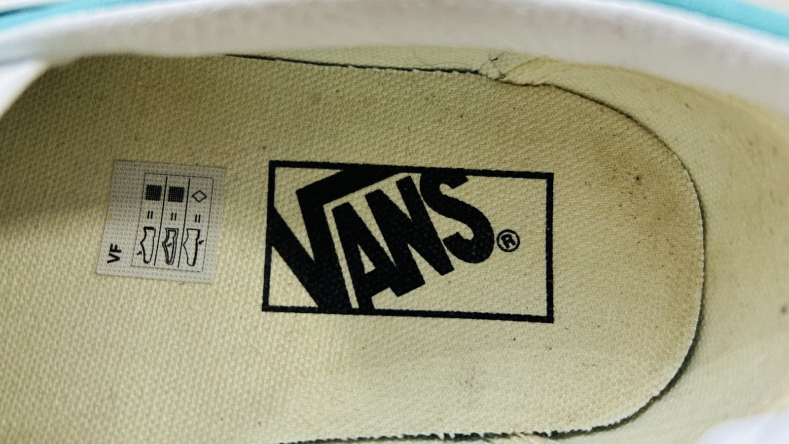 Vans Classic Slip On Teal Canvas Shoes Mens 5.5 Womens 7 Skate Casual