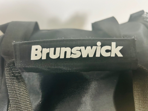 Brunswick Bowling Ball Tote Bag Black Single Ball w Side Zip Pocket