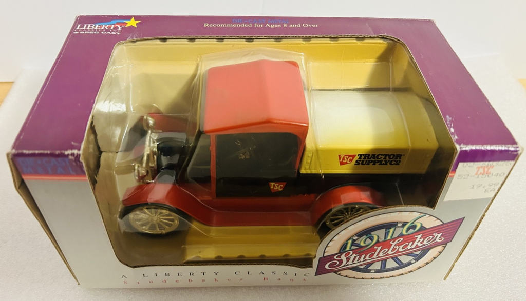 Liberty Classics 1916 Studebaker Truck Die-Cast Bank TSC Tractor Supply Box