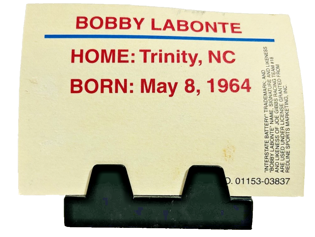 Bobby Labonte #18 Interstate Batteries Racing Champions NASCAR Diecast w/ Card