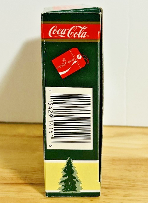 Coca-Cola Trim-A-Tree Collection Bottle Cap Santa Christmas Ornament w/ Box 1990