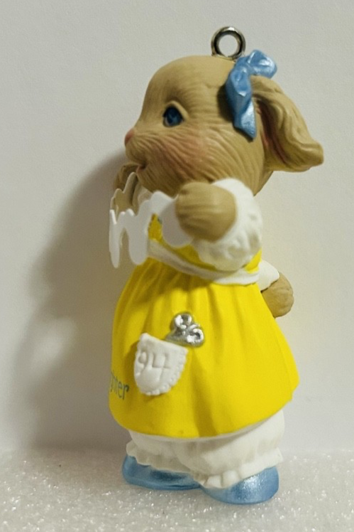Hallmark Keepsake Daughter Easter Ornament 1994 Bunny Rabbit