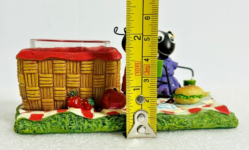 Yankee Candle Ant Picnic Tealight Holder Bench Scene Garden Decor