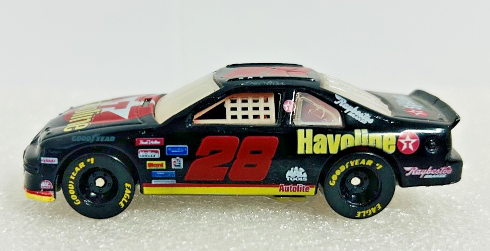 Dale Jarrett #28 Havoline NASCAR 1:64 Racing Champions Car w/ Card & Stand