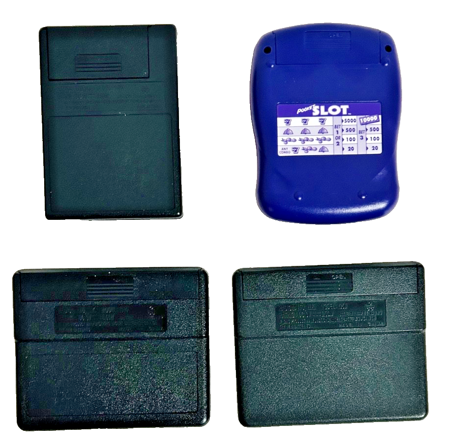 Lot of 4 Radica Handheld Casino Games Poker Blackjack Slot Tested