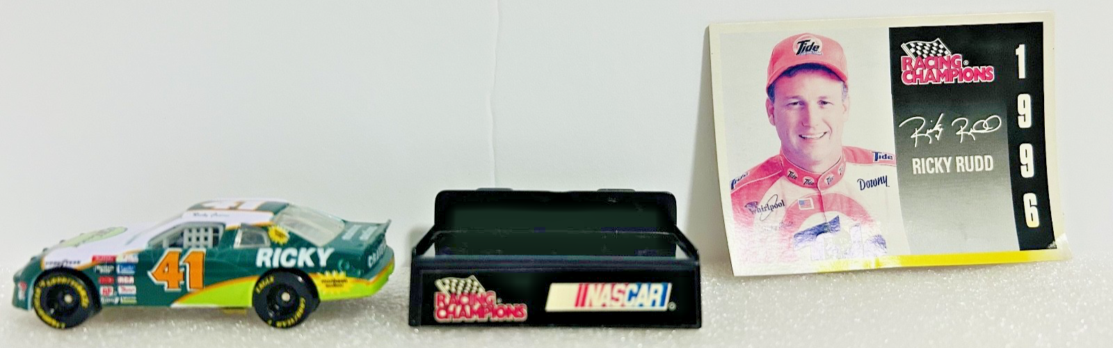 Ricky Rudd #41 NASCAR Diecast Car w/ Autograph Card Racing Champions
