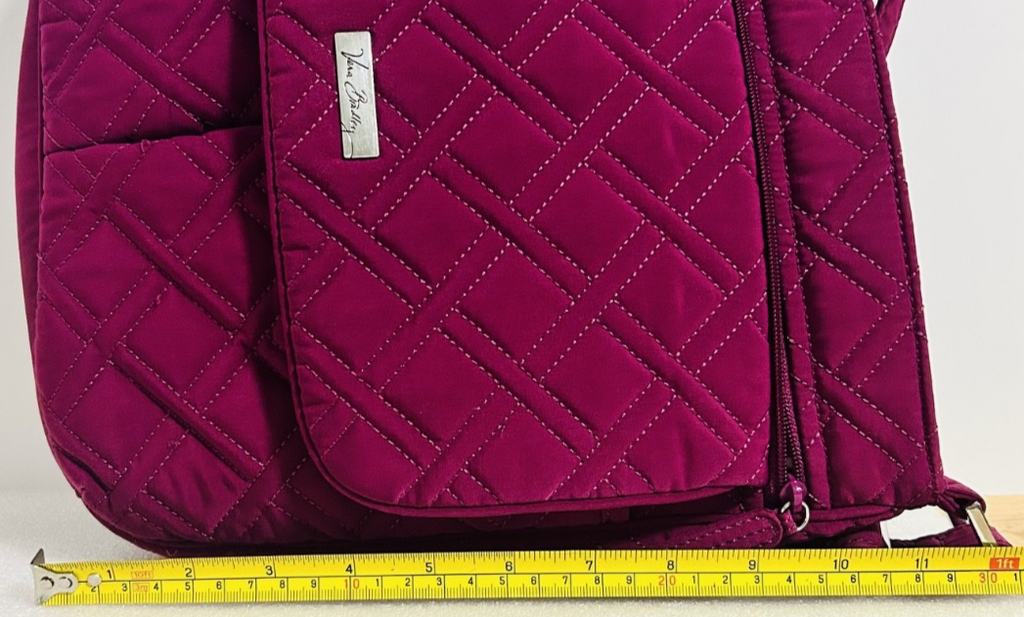 Vera Bradley Magenta Quilted Crossbody Shoulder Bag Pink