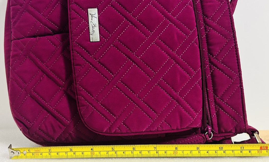 Vera Bradley Magenta Quilted Crossbody Shoulder Bag Pink