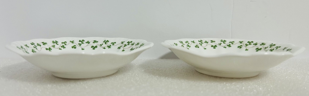 Royal Tara Fine Bone China Shamrock Shell Dishes Set of 2 Ireland