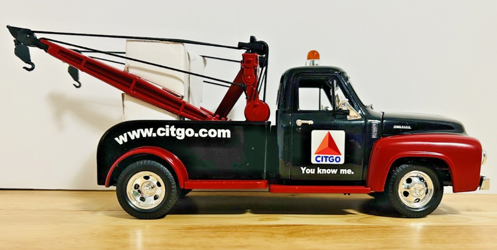 Gearbox Citgo 1953 Ford F-100 Tow Truck Coin Bank 1:24 Diecast