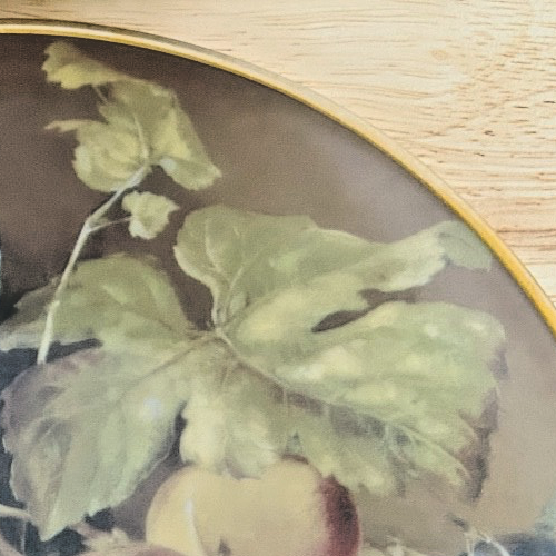 Gloria Bavaria Fruit Plates Set of 4 | 24K Gold Rim | German Porcelain