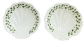 Royal Tara Fine Bone China Shamrock Shell Dishes Set of 2 Ireland