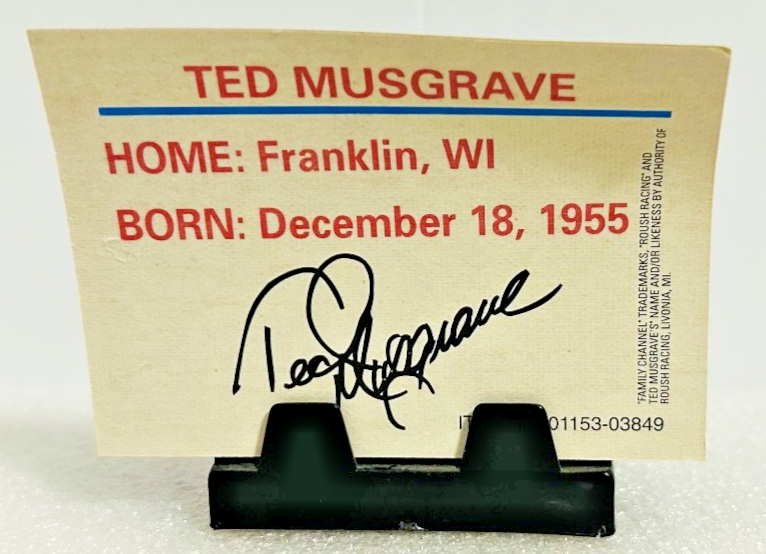Ted Musgrave #16 NASCAR Racing Champions Diecast w/ Autograph Card 1996