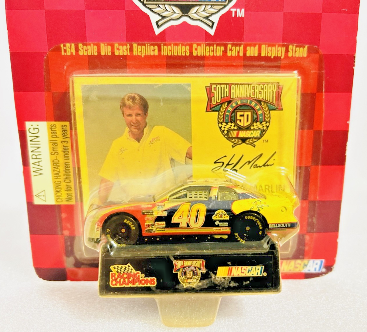 Racing Champions 50th Anniversary NASCAR #40 Sterling Marlin 1:64 Diecast