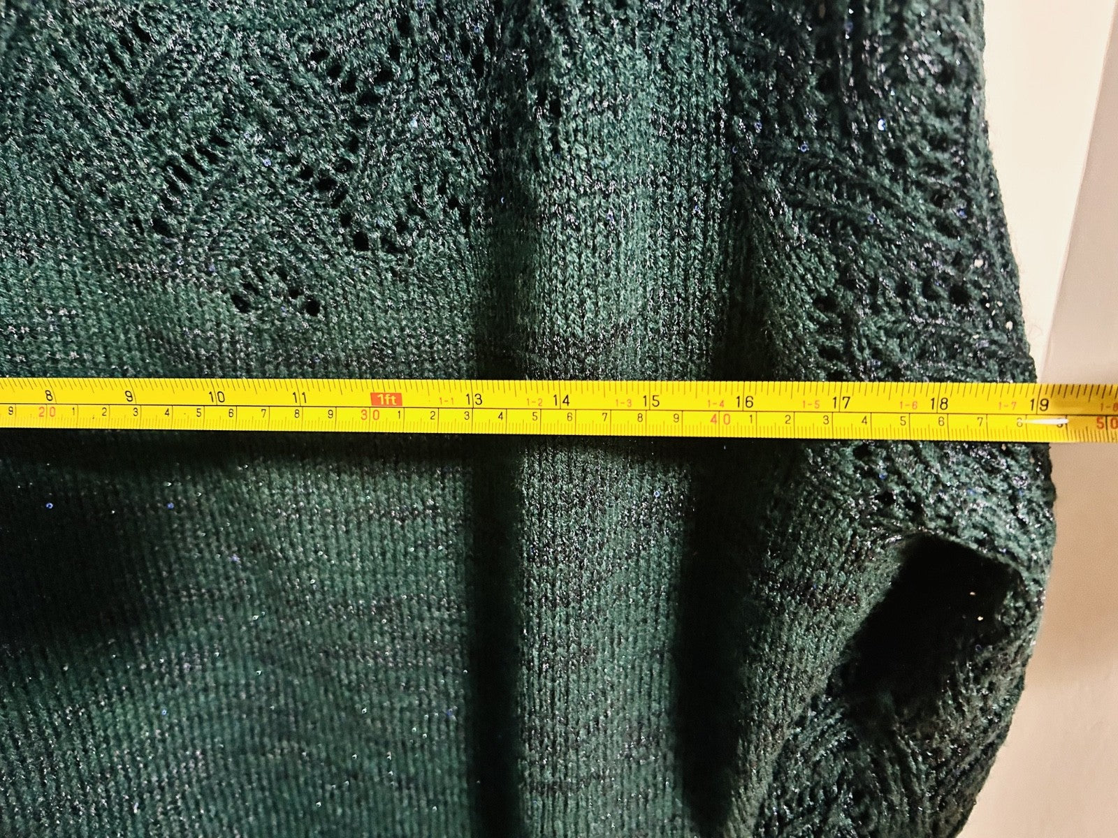 Maurices 3X Teal Metallic Knit Sweater V-Neck Plus Size NWT