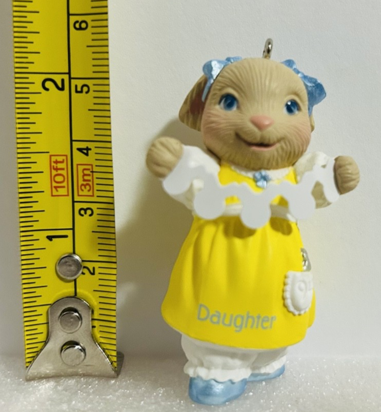 Hallmark Keepsake Daughter Easter Ornament 1994 Bunny Rabbit