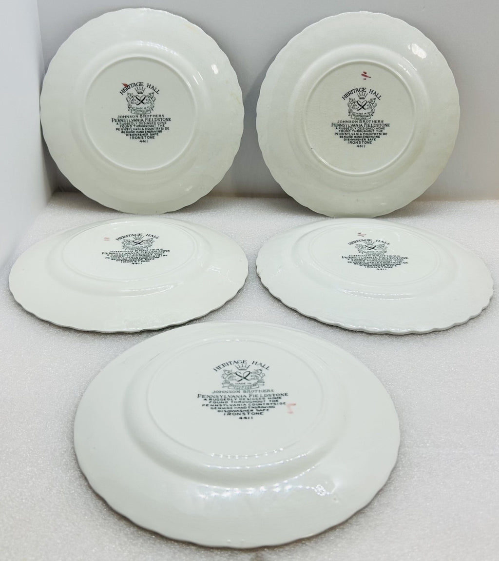 Johnson Brothers Heritage Hall Pennsylvania Fieldstone Salad Plates Set of 5