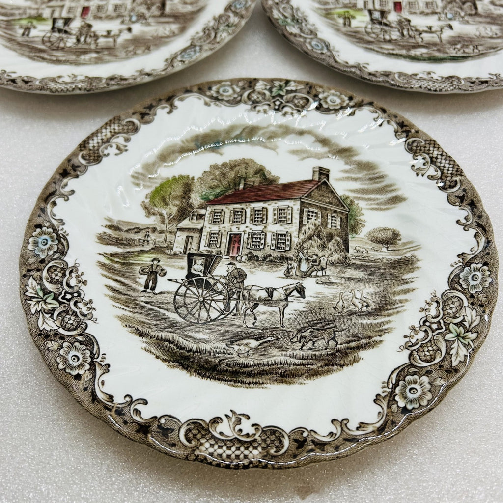 Johnson Brothers Heritage Hall Pennsylvania Fieldstone Salad Plates Set of 5