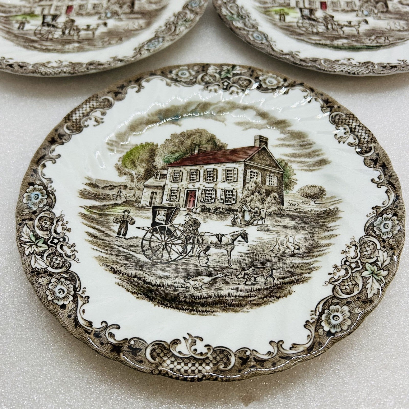 Johnson Brothers Heritage Hall Pennsylvania Fieldstone Salad Plates Set of 5