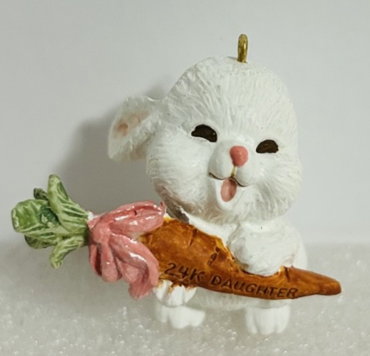1990 Hallmark Keepsake Easter Ornament Daughter Bunny w Box